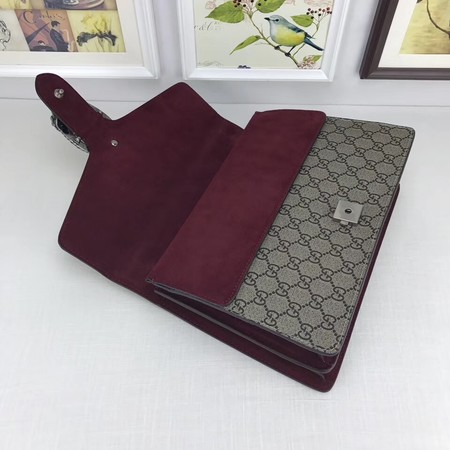 Gucci Dionysus GG Canvas Shoulder Bag 403348 Wine