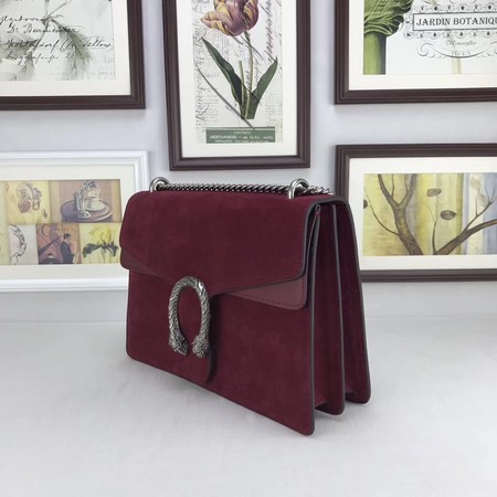 Gucci Dionysus Suede Leather Shoulder Bag 403348 Wine