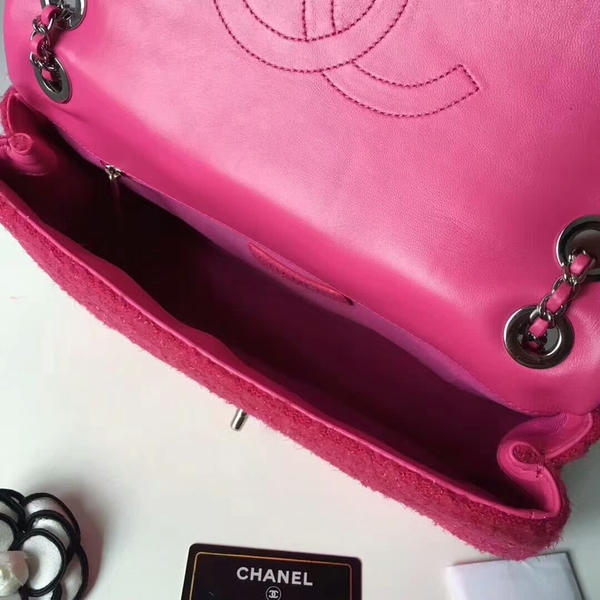 Chanel Original Suede Leather Flap Shoulder Bag A8128 Pink