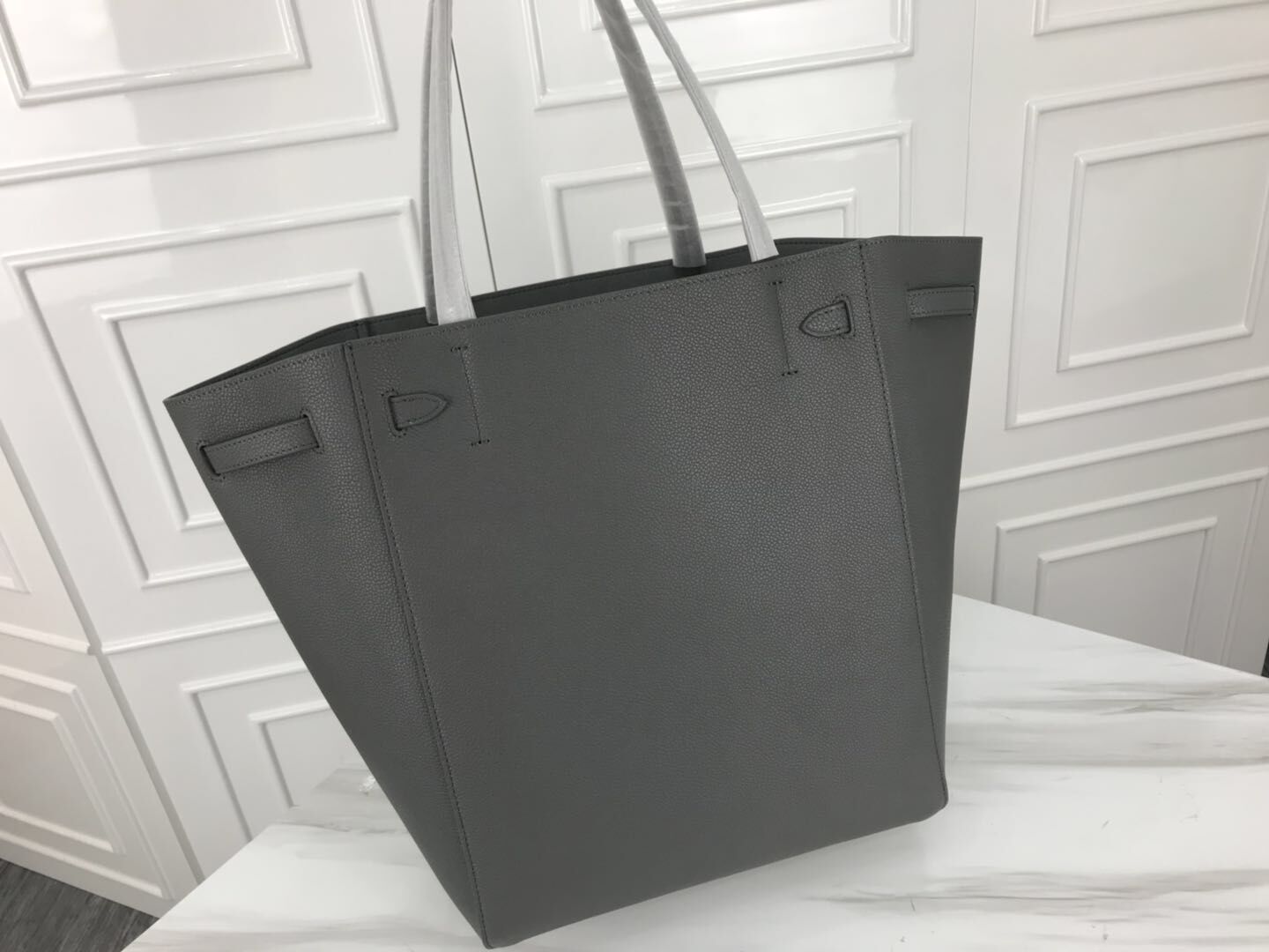 Celine Cabas Phantom Bags Original Leather C2210 Grey