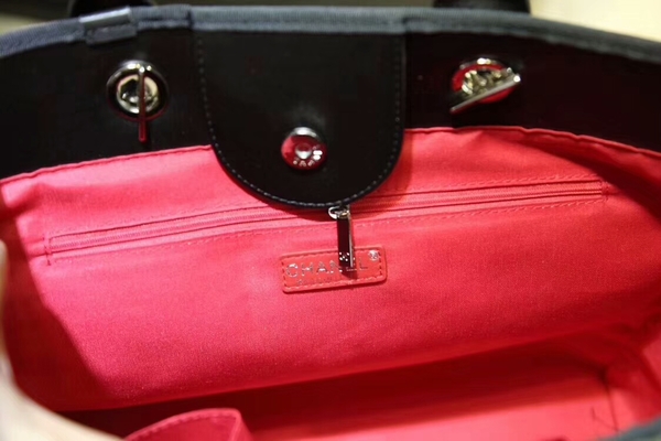 Chanel Tote Bag Calfskin Leather 66998 Black