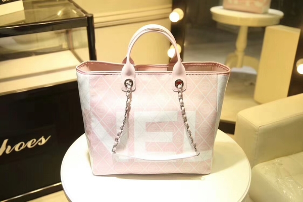 Chanel Tote Bag Calfskin Leather 66998 Pink