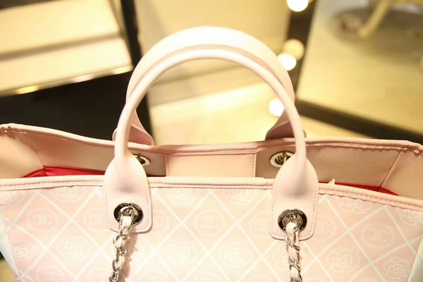 Chanel Tote Bag Calfskin Leather 66998 Pink