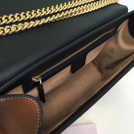 Gucci Padlock Medium GG Shoulder Bag 409486A Black