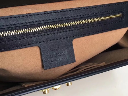 Gucci Padlock Medium GG Shoulder Bag 409486A Black