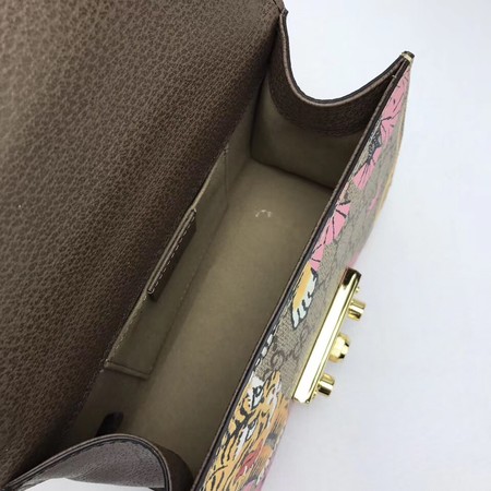 Gucci Padlock GG Supreme Shoulder Bags 409487 Pink