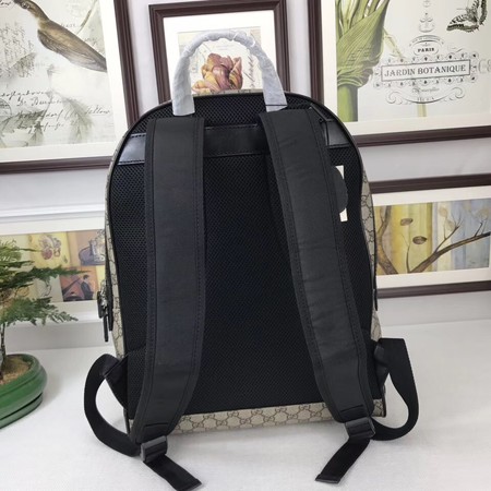 Gucci GG Supreme backpack with Web 443805 Brown