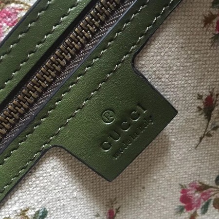 Gucci GG Marmont Top Handle Bag 476470 Green