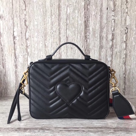 Gucci GG Marmont Small Shoulder Bag 498100 Black