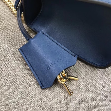 Gucci Padlock Signature Shoulder Bag 409487 Blue