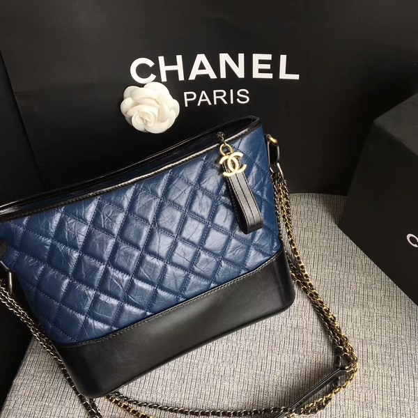 Chanel Gabrielle Shoulder Bag Original Calfskin Leather A93842 Blue