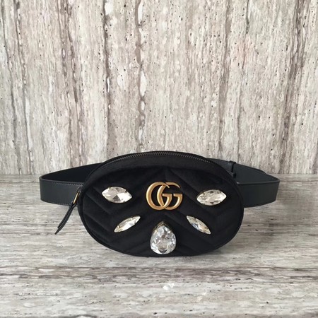 Gucci GG Marmont Belt Bag 476434 Black