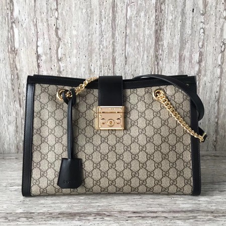 Gucci Padlock Medium GG Shoulder Bag 479197 Black