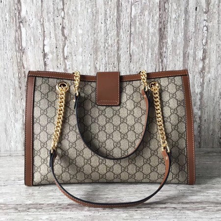 Gucci Padlock Medium GG Shoulder Bag 479197 Brown