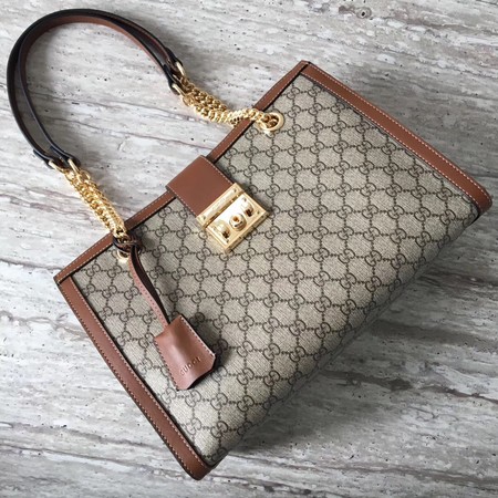 Gucci Padlock Medium GG Shoulder Bag 479197 Brown