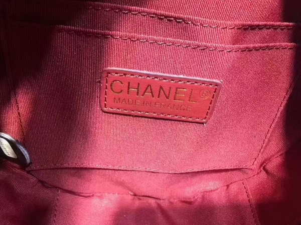Chanel 2017 Fall Winter Calfskin Leather Cosmetics Case A7018 Black