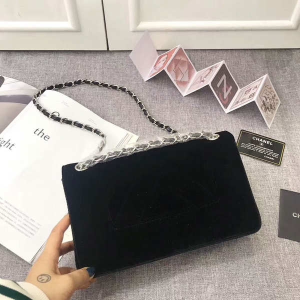 Chanel LeBoy 2017 Velvet Leather 67085 Black