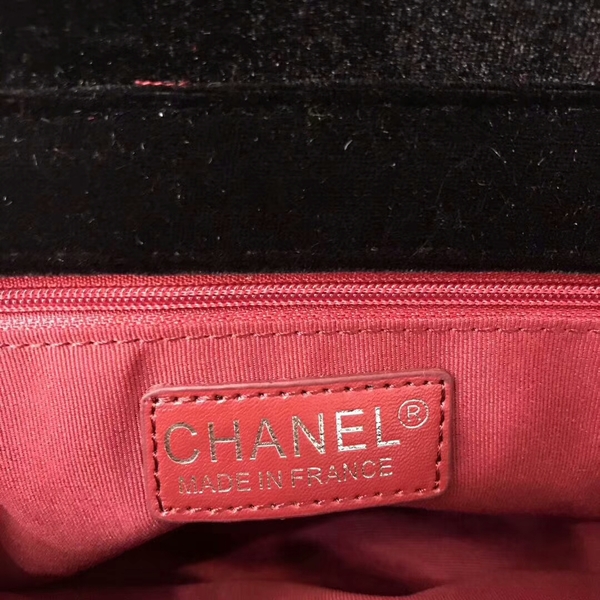 Chanel LeBoy 2017 Velvet Leather 67085 Black