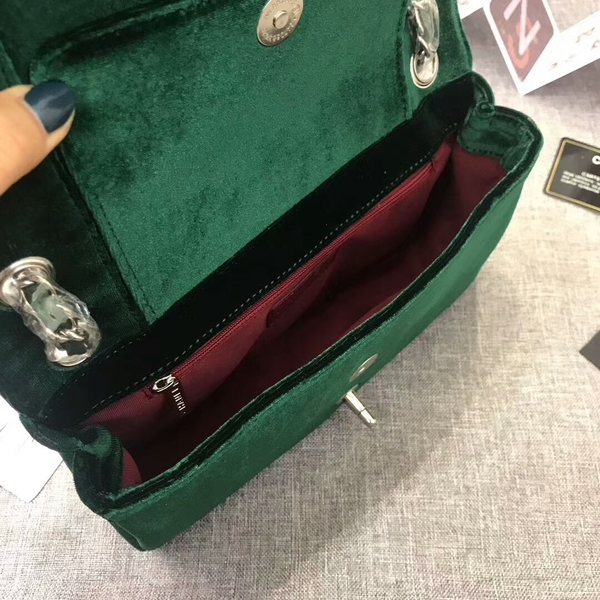 Chanel LeBoy 2017 Velvet Leather 67085 Green