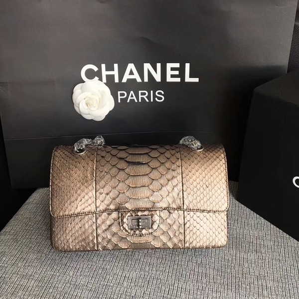 Chanel Original Python Leather Shoulder Bag CF1112A