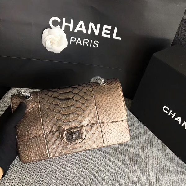 Chanel Original Python Leather Shoulder Bag CF1112A