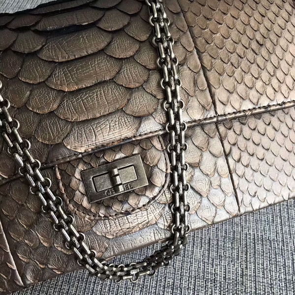 Chanel Original Python Leather Shoulder Bag CF1112A