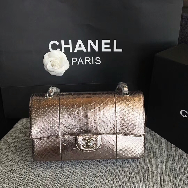 Chanel Original Python Leather Shoulder Bag CF1112D