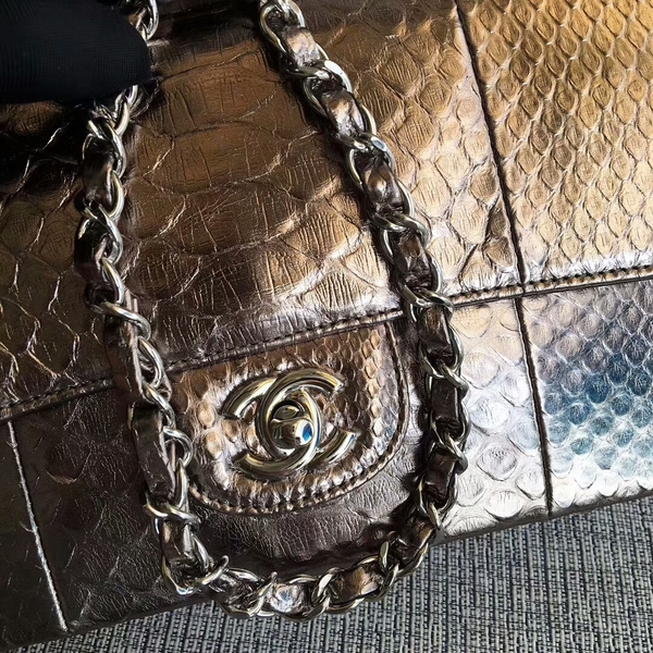 Chanel Original Python Leather Shoulder Bag CF1112D