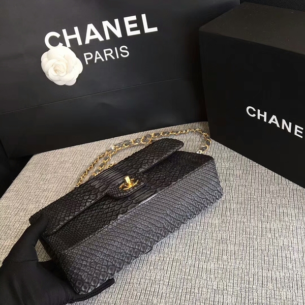 Chanel Original Python Leather Shoulder Bag CF1112J