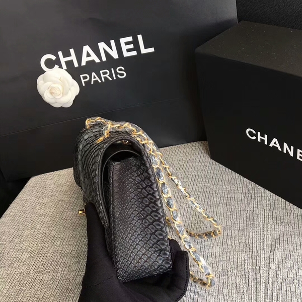 Chanel Original Python Leather Shoulder Bag CF1112J