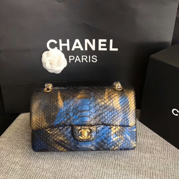 Chanel Original Python Leather Shoulder Bag CF1112L