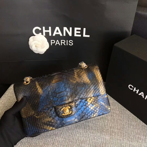 Chanel Original Python Leather Shoulder Bag CF1112L