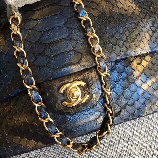 Chanel Original Python Leather Shoulder Bag CF1112L