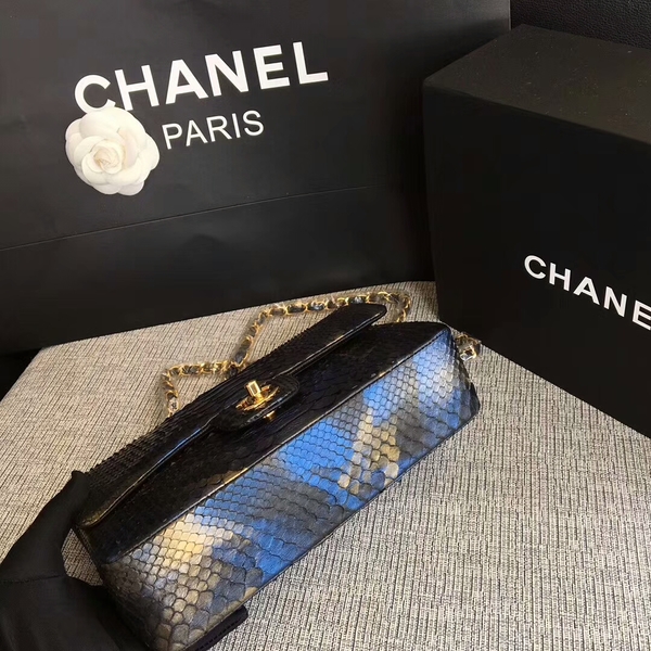 Chanel Original Python Leather Shoulder Bag CF1112L
