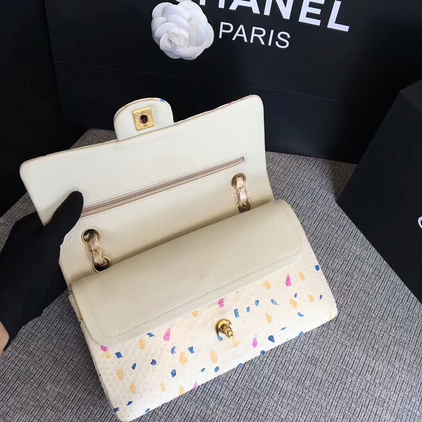 Chanel Original Python Leather Shoulder Bag CF1112M