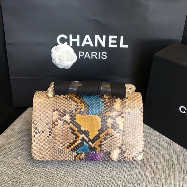 Chanel Original Python Leather Shoulder Bag CF1112O