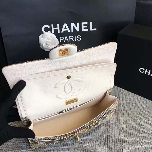 Chanel Original Python Leather Shoulder Bag CF1112O