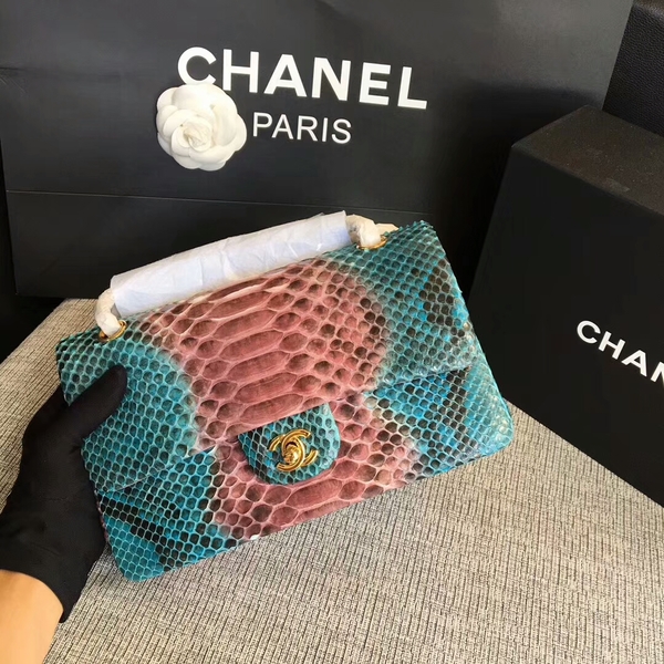 Chanel Original Python Leather Shoulder Bag CF1112P
