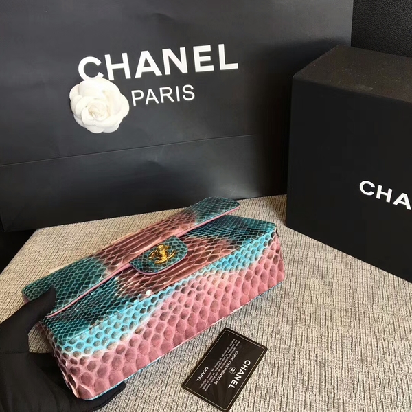 Chanel Original Python Leather Shoulder Bag CF1112P