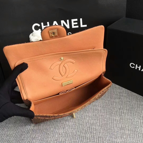 Chanel Original Python Leather Shoulder Bag CF1112R