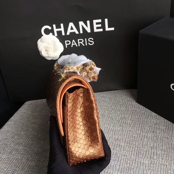 Chanel Original Python Leather Shoulder Bag CF1112R