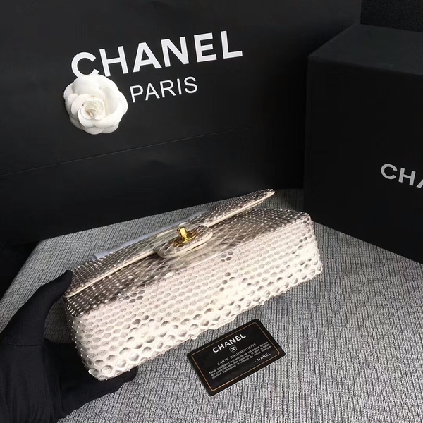 Chanel Original Python Leather Shoulder Bag CF1112S