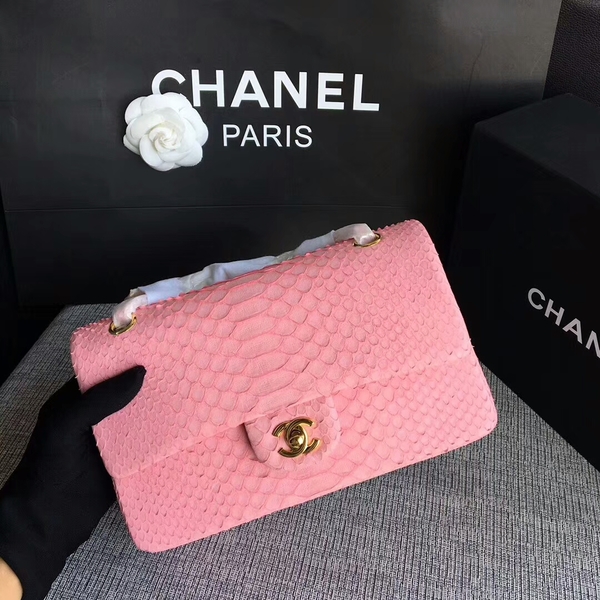 Chanel Original Python Leather Shoulder Bag CF1112V