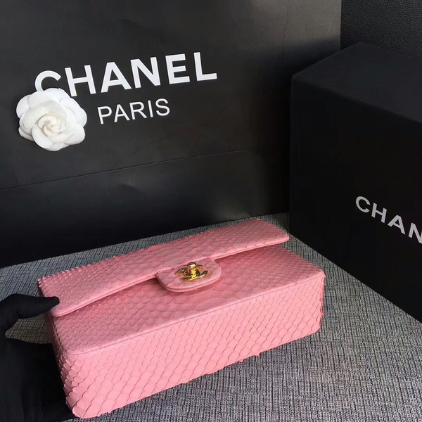 Chanel Original Python Leather Shoulder Bag CF1112V