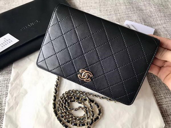 Chanel mini Flap Bag Original Leather A33814 Black