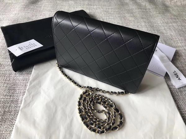 Chanel mini Flap Bag Original Leather A33814 Black