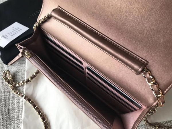 Chanel mini Flap Bag Original Leather A33814 Brown
