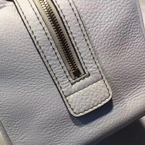 Gucci Vintage Leather Boston Bag 269876 White