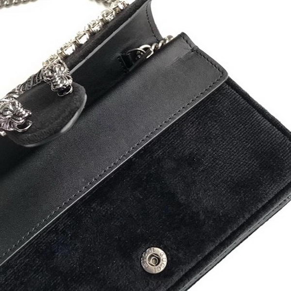 Gucci Dionysus Velvet Super mini Bag 476432 Black