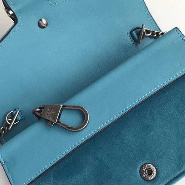 Gucci Dionysus Velvet Super mini Bag 476432 Blue